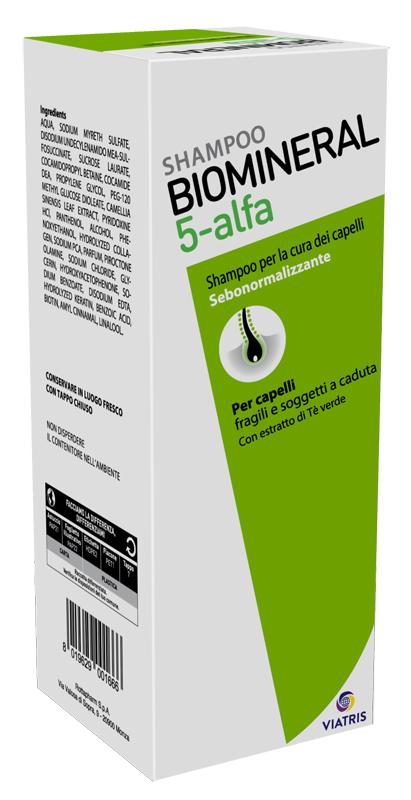 Biomineral 5-Alfa Shampoo Trattante Sebonormalizzante Capelli Grassi 200 ml
