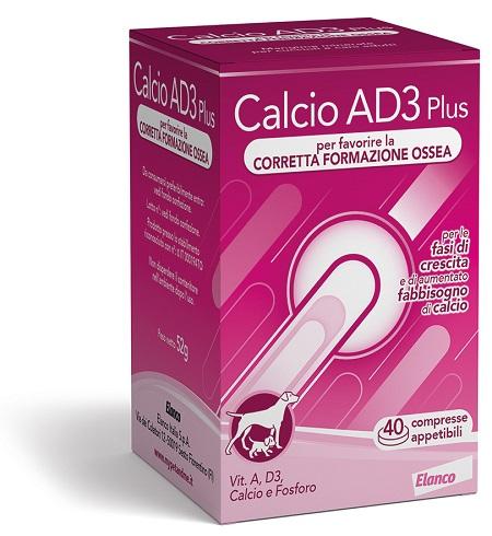 Bayer Pet Linea Animali Domestici Calcio AD3 Cani Integratore 40 Compresse