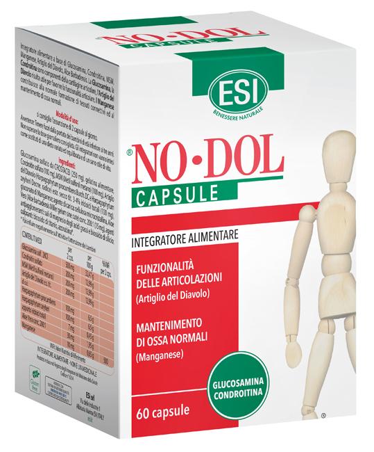 Esi No Dol Integratore Alimentare Funzionalità Ossa e Articolazioni 60 Capsule