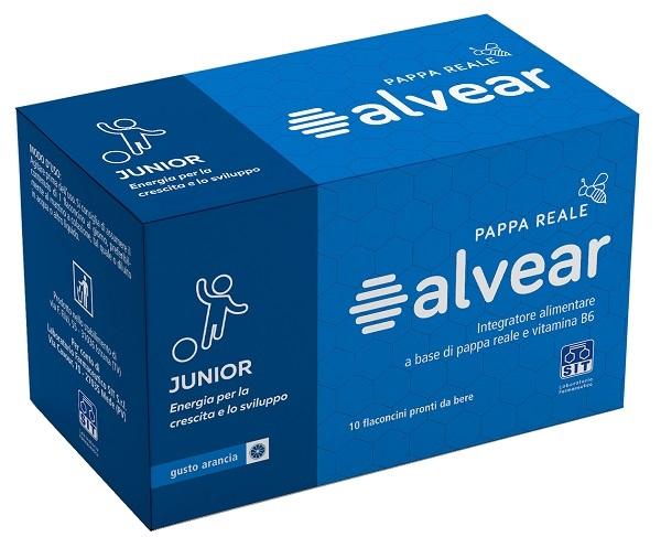 Alvear Junior Integratore Per La Crescita Con Pappa Reale Gusto Arancia 10 Flaco