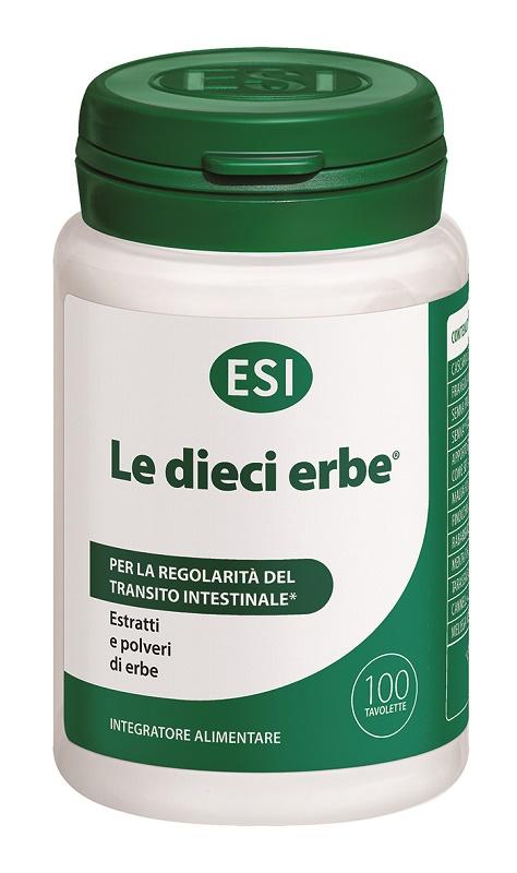 Esi Le Dieci Erbe Integratore Naturale per la Stitichezza 100 Tavolette