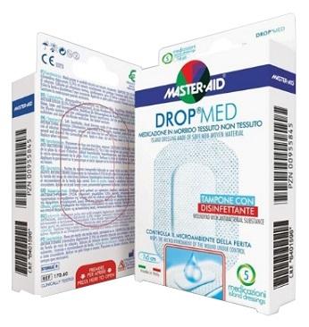 M-aid Drop Med Medicazione Compressa Dermoattiva Ipoallergenica 5 pezzi 10x12