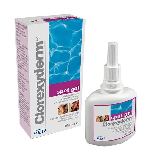 ICF Farmaceutici Linea Animali Domestici Clorexyderm Spot Gel Cani Gatti 100 ml