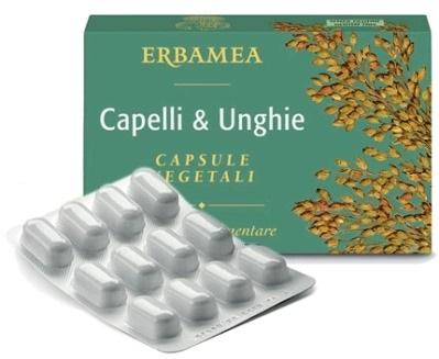 Erbamea Capelli & Unghie Integratore Alimentare 24 Capsule Vegetali