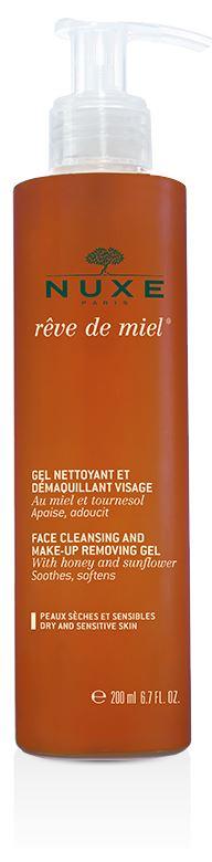 Nuxe Reve de Miel Gel Nettoyant Gel Detergente Viso Struccante e Lenitivo 200 ml