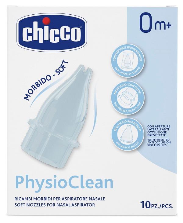 Chicco Ricambi Morbidi Per Aspiratore Nasale Chicco Physioclean