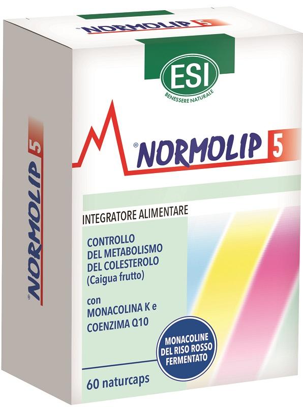 Esi Normolip 5 Integratore per il Controllo del Colesterolo 60 Naturcaps