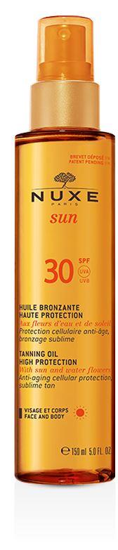 Nuxe Sun SPF30 Huile Bronzante Olio Solare Viso e Corpo 150 ml