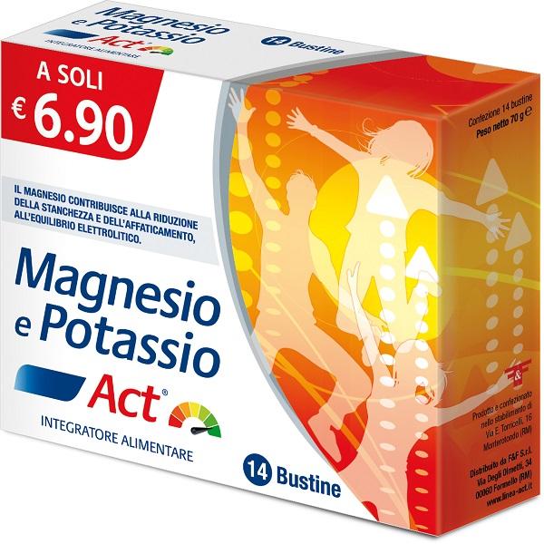 Magnesio Potassio ACT Integratore 14 Bustine