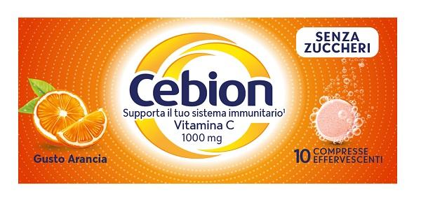 Cebion Integratore Difese Immunitarie Vitamina C Arancia Senza Zucchero 10 Cpr