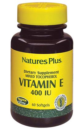 Nature's Plus Vitamina E 400 UI Integratore Antiossidante 60 Capsule