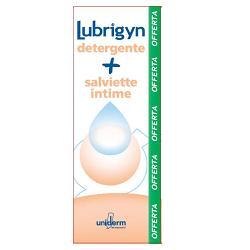 Lubrigyn Cofanetto Detergente Intimo Oleolatte Cremoso 200 ml + 15 Salviettine