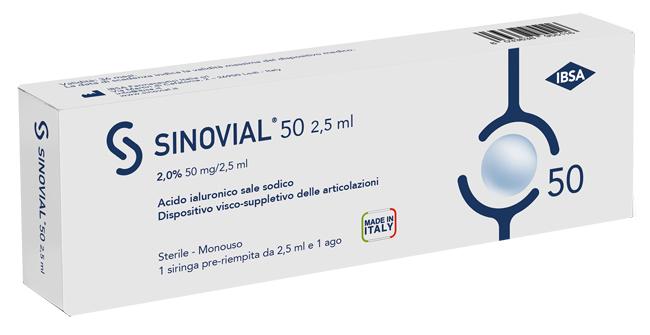 Sinovial One Siringa Intra-Articolare con Acido Ialuronico 2% 2,5 ml
