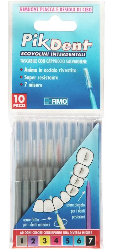 Pikdent Scovolino Interdentale 1 Grigio 0,4 mm 10 Pezzi