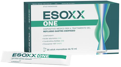 Alfasigma Esoxx One Integratore per il Reflusso Gastro-Esofageo 20 Stick Monodose