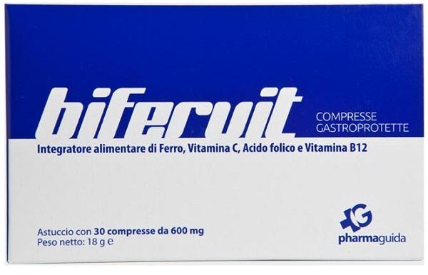 Pharmaguida Linea Vitamine Minerali Bifervit Integratore Alimentare 30 Compresse