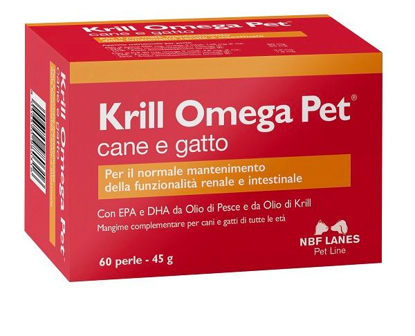 Nbf Lanes Krill Omega PET Integratore Malattie Infiammatorie Cani E Gatti 60 Per