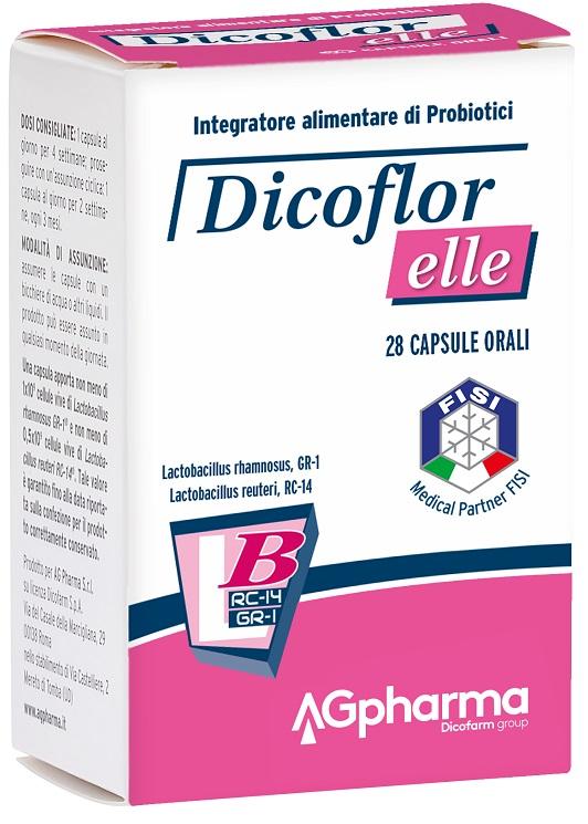 Dicoflor Elle Integratore per la Flora Batterica Intestinale 28 Capsule