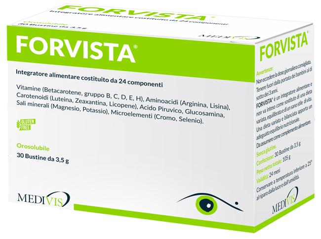 Medivis Linea Salute degli Occhi Forvista Integratore Alimentare 30 Buste