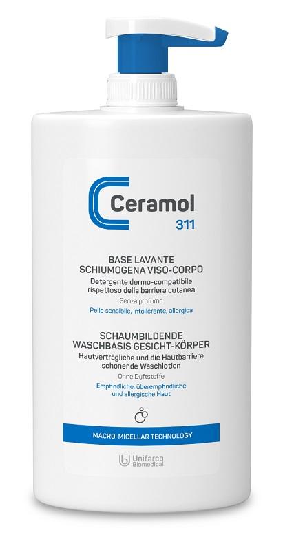 Ceramol 311 Base Lavante Schiumogena Viso Corpo Pelli Sensibili 400 ml