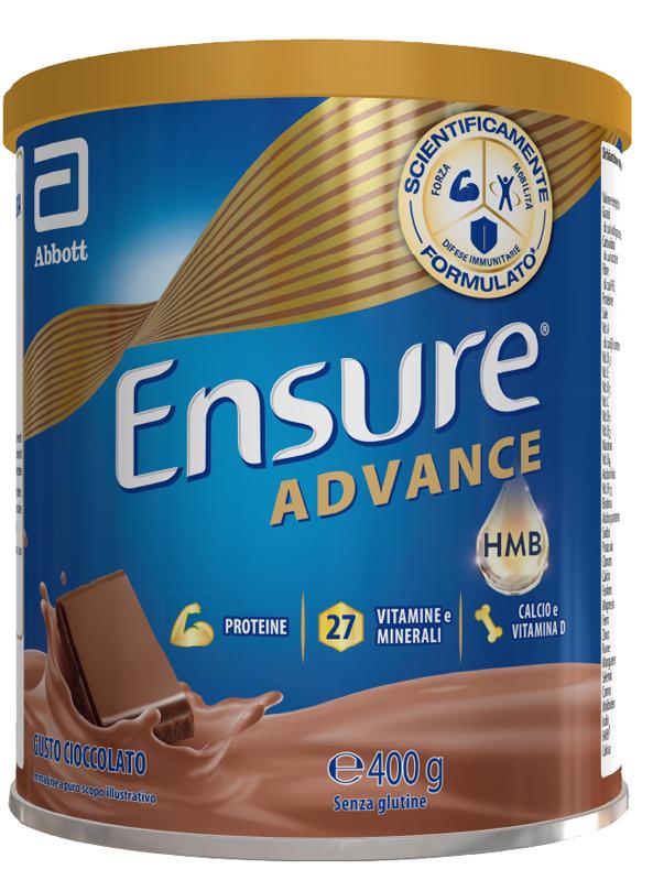 Ensure NutriVigor Integratore Proteine, Vitamine, Minerali Gusto Cioccolato 400g