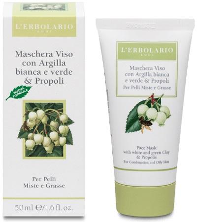 L'erbolario Maschera Viso All'argilla Bianca e Propoli 50 ml