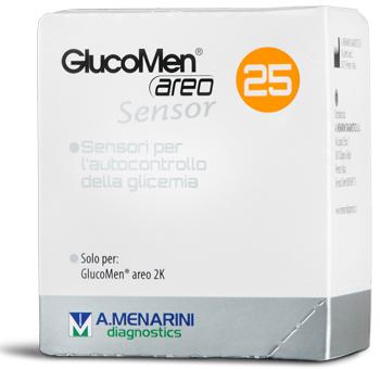 Glucomen Areo Sensor Strisce per Analisi Del Glucosio 25 Pezzi