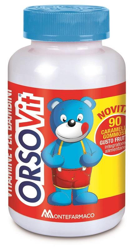 Orsovit Orsetti Gommosi Gusto Frutta Integratore per Bambini 90 Caramelle