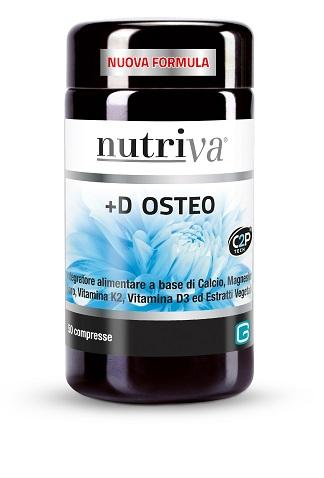 Nutriva d Osteo Integratore per Assorbimento di Calcio e Fosforo 60 compresse