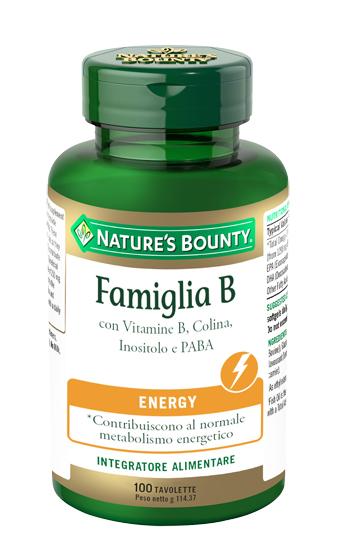 Nature's Bounty Famiglia B Integratore Energetico 100 Tavolette