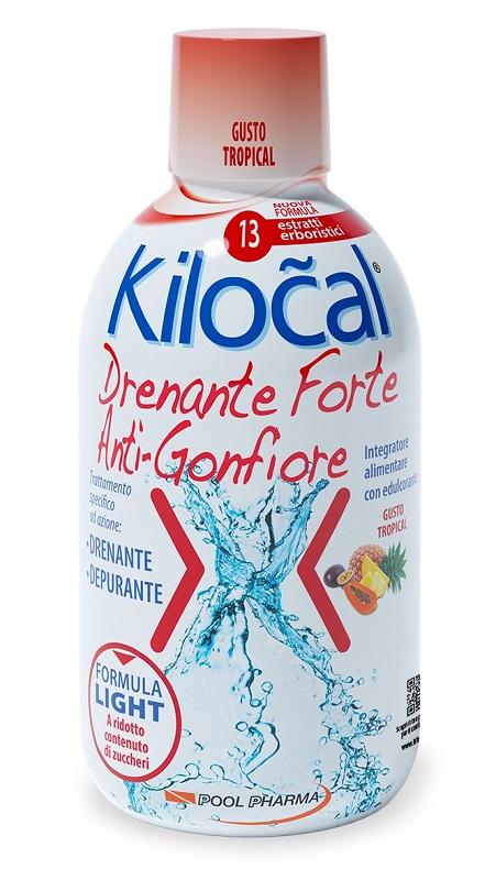 Kilocal Drenante Forte Anti-Gonfiore Depurativo Gusto Tropical 500 ml