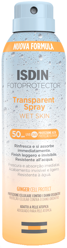 Isdin Fotoprotector Trasparent Spray Wet Skin Protezione Invisibile SPF50 250 ml