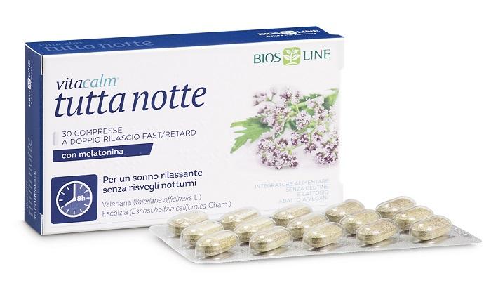 Bios Line Vitacalm Tutta Notte Mel 60cpr