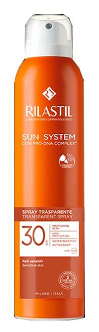 Rilastil Sun System SPF30 Spray Solare Corpo Trasparente Nebulizzante 200 ml