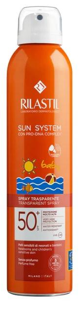 Rilastil Sun System Baby Transparent Spray Protezione Solare SPF50+ 200 ml