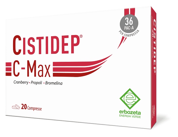 Cistidep C-Max Integratore per Benessere delle Vie Urinarie 20 Compresse
