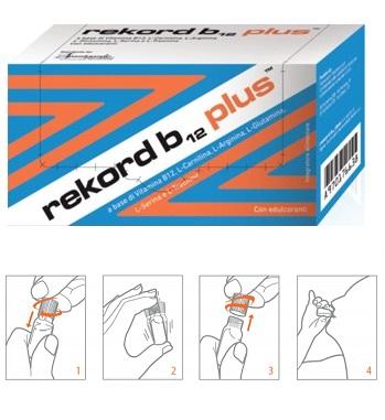 AvantGarde Linea Vitamine Minerali Rekord B12 Plus Integratore 10 Flaconcini