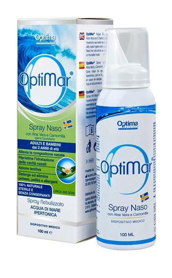 Optimar Spray Nasale con Aloe Vera e Camomilla Lenitivo