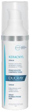 Ducray Keracnyl Siero Viso Tripla Azione Pelle Adulta a Tendenza Acneica 30 ml