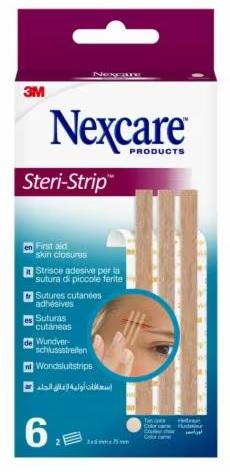 Steri Strip Cerotti per Pelle 6x75mm 6 Strisce