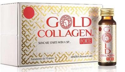Gold Collagen Forte Integratore Anti-Invecchiamento Over 40 10 Flaconcini