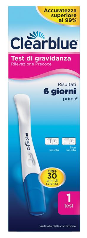 Clearblue Test di Gravidanza Rilevazione Precoce Fino a 6 Giorni Prima 1 Test