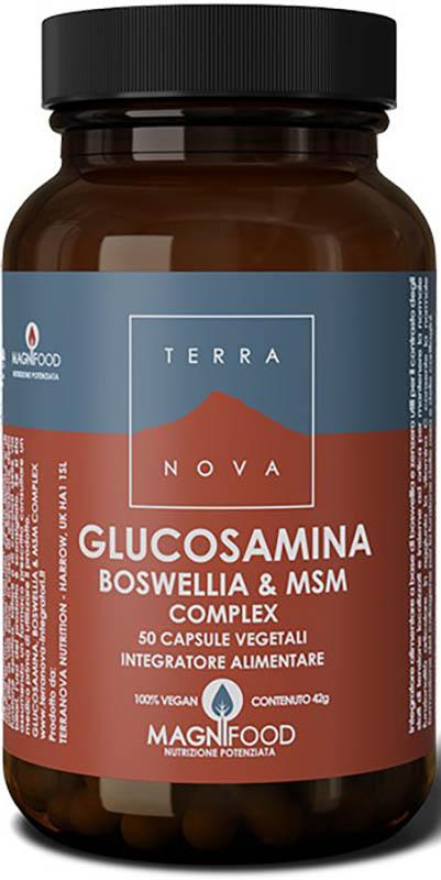 Terranova Complex Glucosamina Boswellia e MSM Integratore 50 Capsule