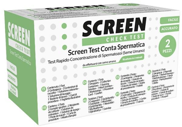 Screen Test Conta Spermatica Test Fertilità Uomo 2 Pezzi