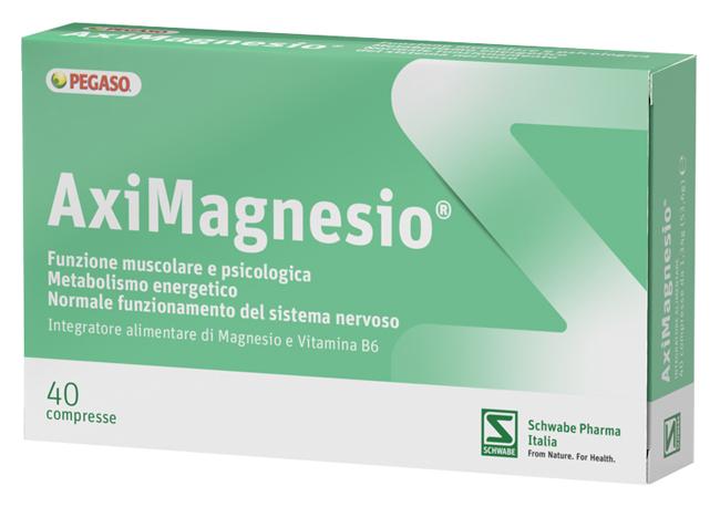 Schwabe Aximagnesio Integratore per Stanchezza e Affaticamento 40 Compresse