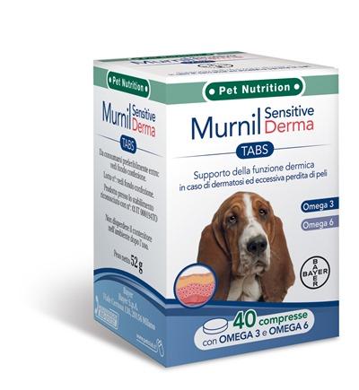 Murnil Sensitive Derma Mangime Complementare Cani 40 Compresse