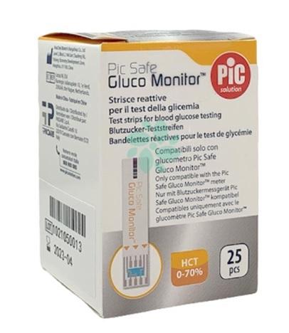 Pic Glucotest Pic Strisce Gluco Monitor 25pz
