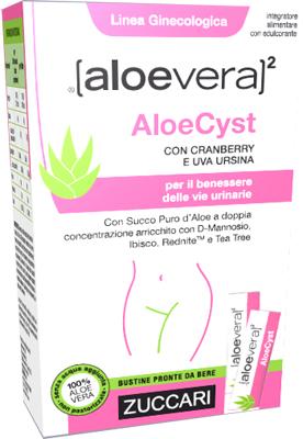Zuccari Aloevera2 AloeCyst Integratore Alimentare Vie Urinarie 15 Bustine 10ml