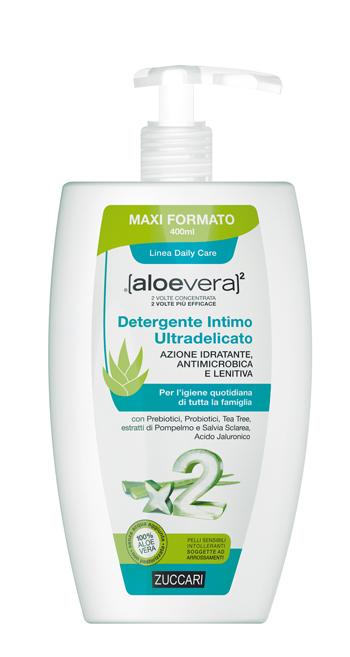 Zuccari Aloevera2 Detergente Intimo Ultradelicato per Tutta la Famiglia 400 ml