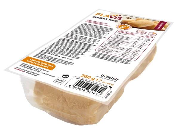 Mevalia Flavis Ciabattine Panini Bianchi Aproteici 260 g
